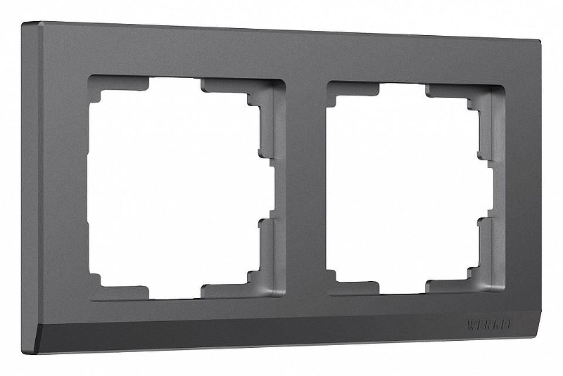 Рамка на 2 поста Werkel Stark (графит матовый) W0021864 цвет Графит
