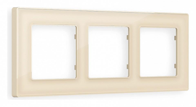Рамка на 3 поста Ambrella Volt Arctic AF580303 цвет Бежевый