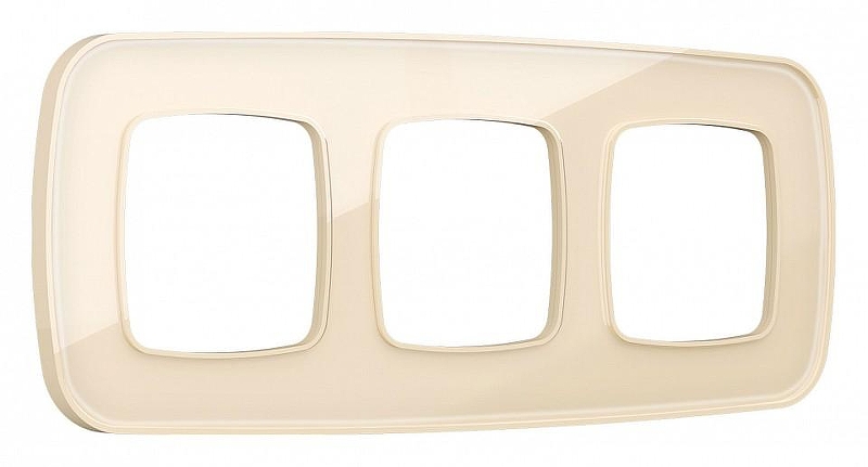 Рамка на 3 поста Ambrella Volt Coint OF640303 цвет Бежевый