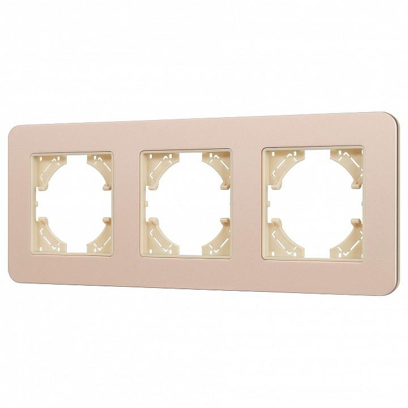 Рамка на 3 поста Arlight AKIRY 049742 цвет Золото