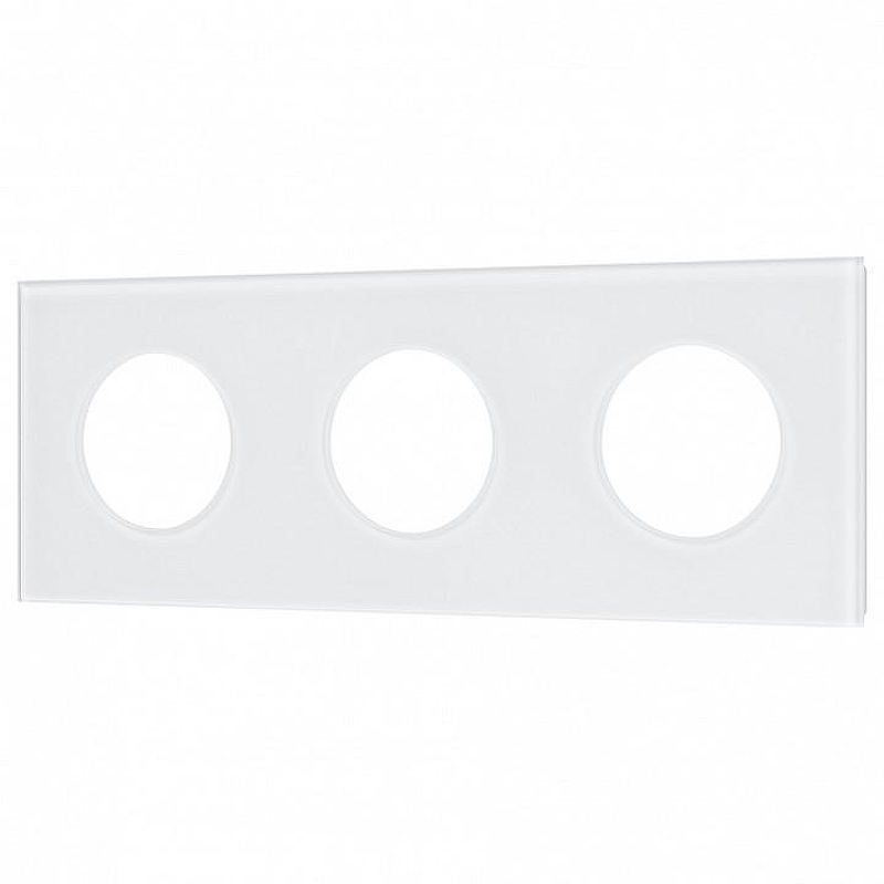 Рамка на 3 поста Arlight GLARE 043838 цвет Белый