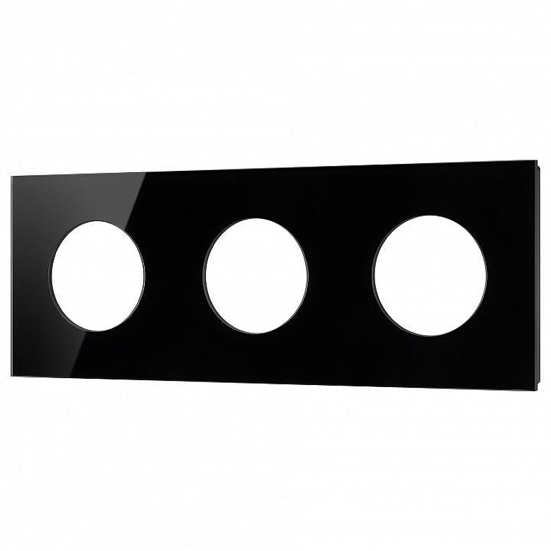 Рамка на 3 поста Arlight GLARE 043839 цвет Черный