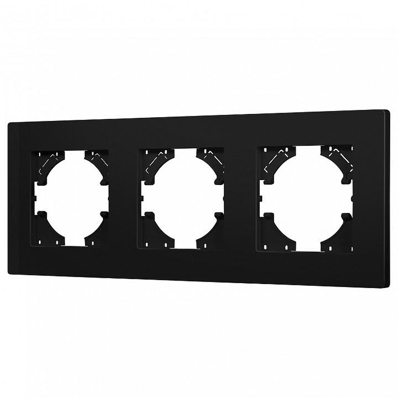 Рамка на 3 поста Arlight PERIO 049755 цвет Черный
