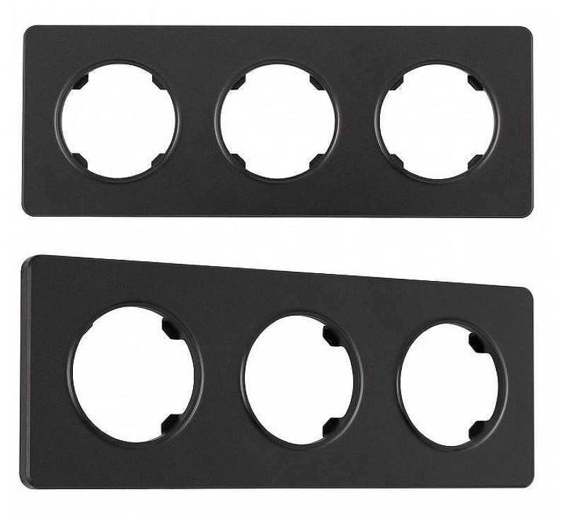 Рамка на 3 поста Arte Milano am-502.15 502.15-3.black цвет Черный