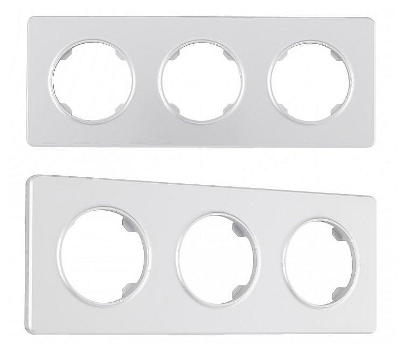 Рамка на 3 поста Arte Milano am-502.15 502.15-3.silver цвет Серебро