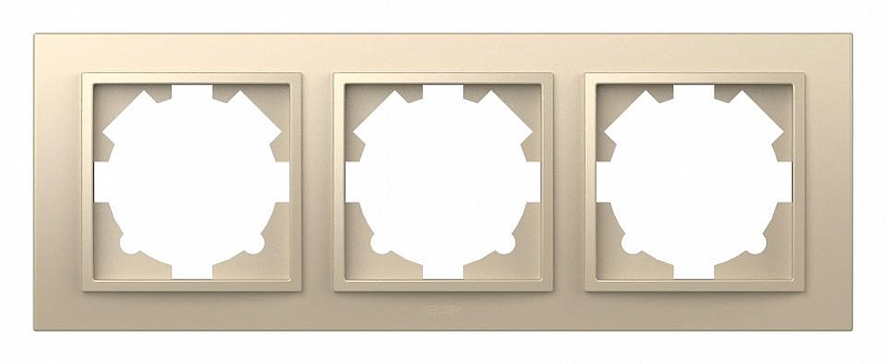 Рамка на 3 поста Elbi Eleсtriс Zena 500-012500-227 цвет Слоновая кость