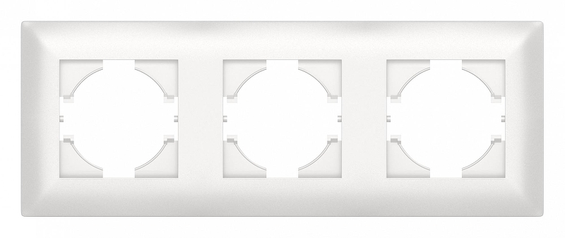 Рамка на 3 поста Gusi Electric BRAVO С1030-028 цвет Жемчужный