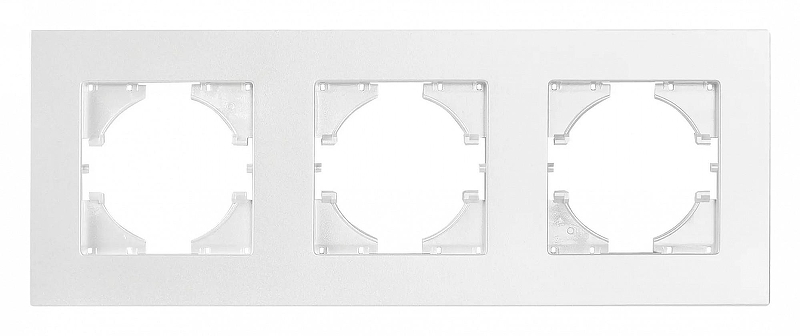 Рамка на 3 поста Gusi Electric CITY С1113-001 цвет Белый