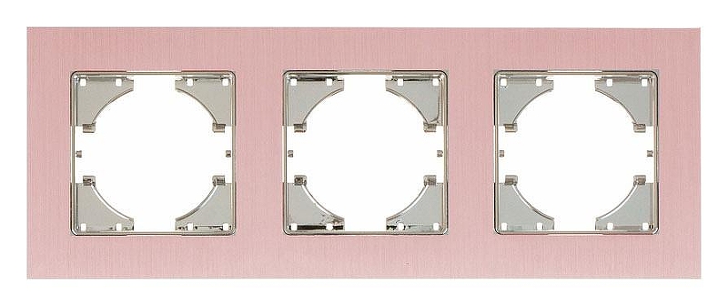 Рамка на 3 поста Gusi Electric UGRA С1130-042 цвет Бежевый