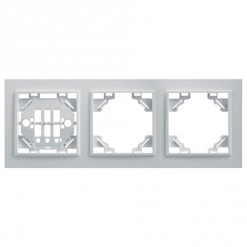 Рамка на 3 поста Stekker PFR00-9003 39056 цвет Белый