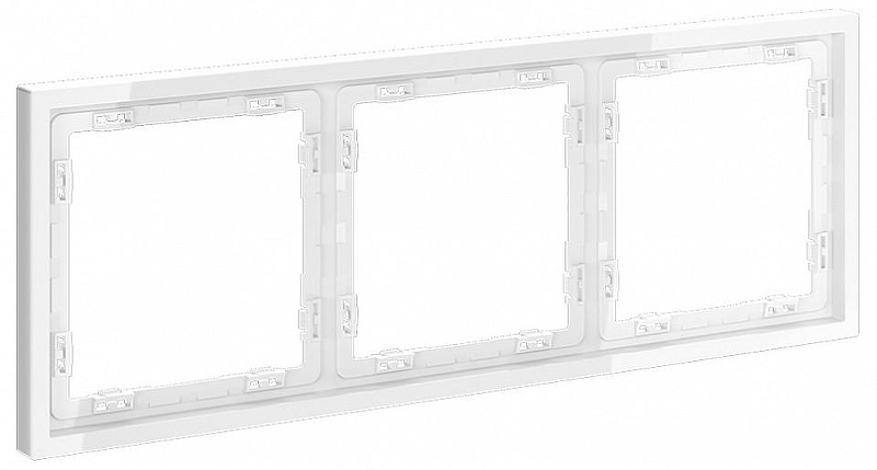 Рамка на 3 поста Voltum S70 VLS100301 цвет Белый