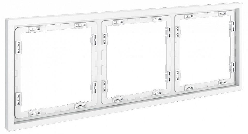 Рамка на 3 поста Voltum S70 VLS100302 цвет Белый