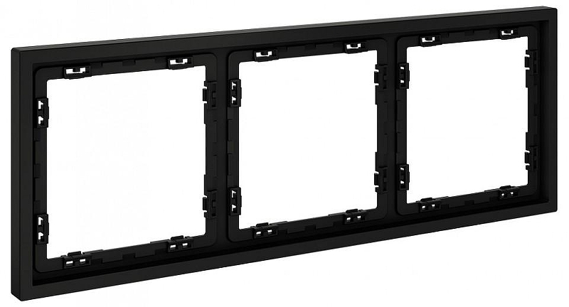 Рамка на 3 поста Voltum S70 VLS100308 цвет Черный