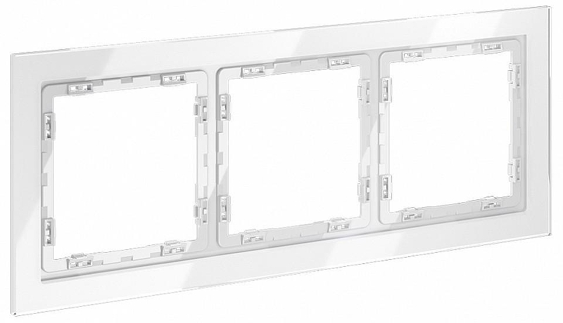 Рамка на 3 поста Voltum S70 VLS110301 цвет Белый