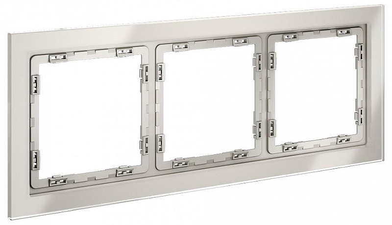 Рамка на 3 поста Voltum S70 VLS110303 цвет Серый