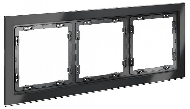 Рамка на 3 поста Voltum S70 VLS110307 цвет Графит