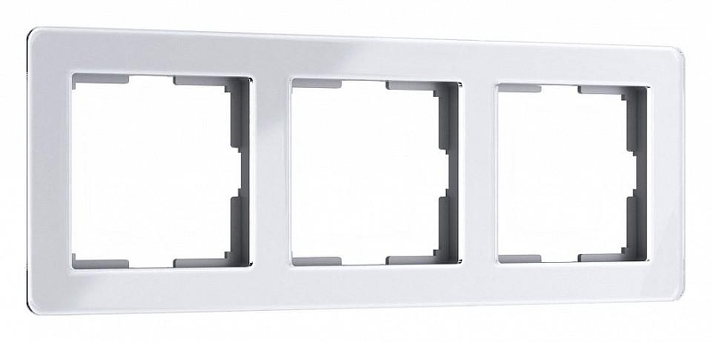 Рамка на 3 поста Werkel Acrylic (белый) W0032701 цвет Белый