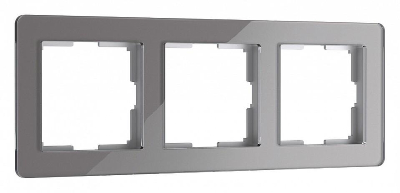 Рамка на 3 поста Werkel Acrylic (графит) W0032704 цвет Графит