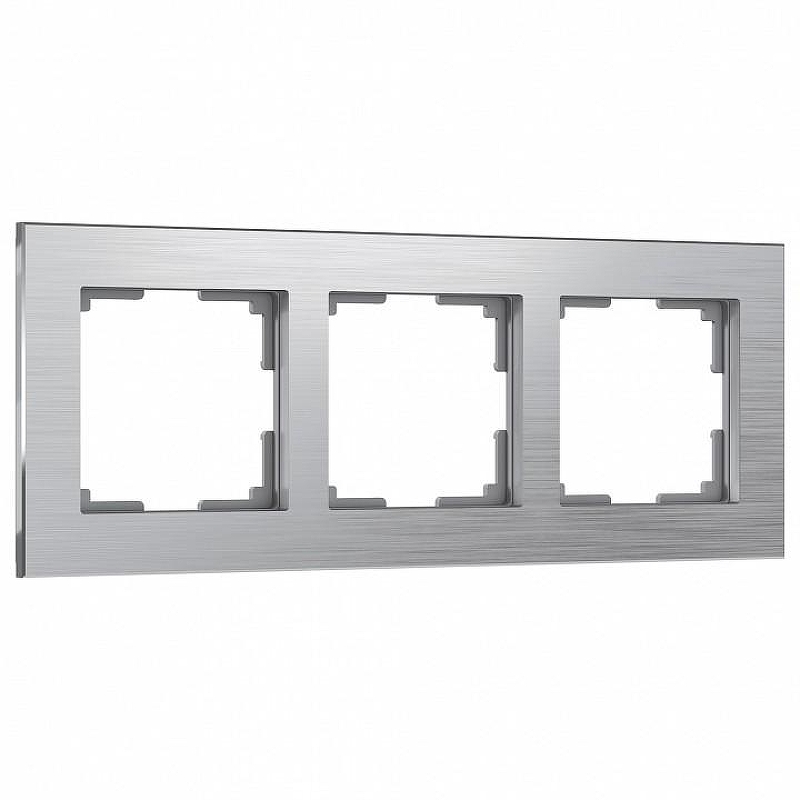 Рамка на 3 поста Werkel Aluminium (алюминий) W0031706 цвет Серебро