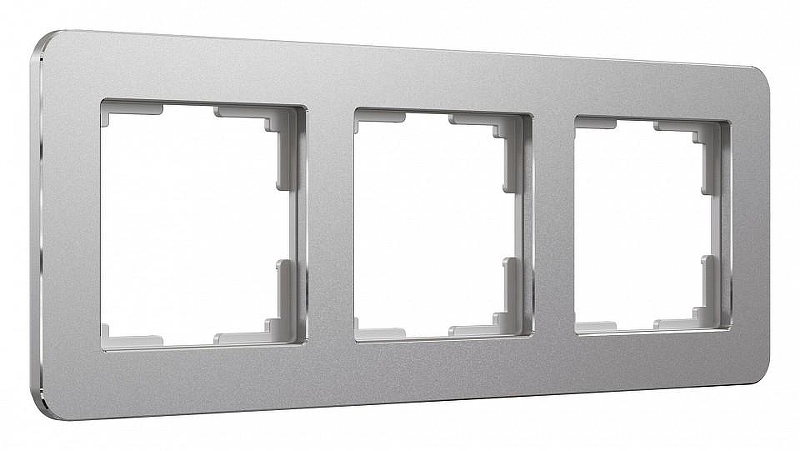 Рамка на 3 поста Werkel Platinum (алюминий) W0032606 цвет Серебро