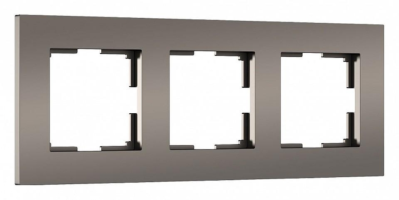 Рамка на 3 поста Werkel Slab (бронза софт) W0032963 цвет Бронза