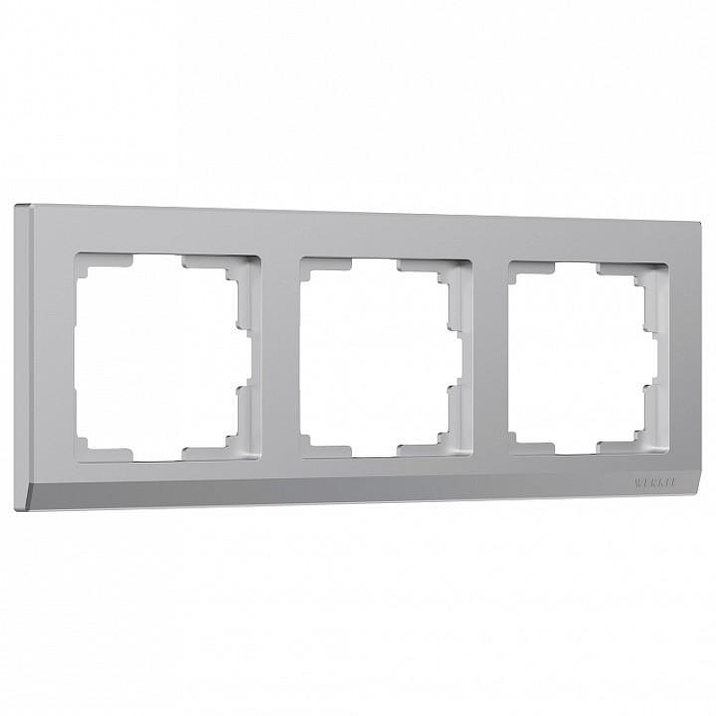 Рамка на 3 поста Werkel Stark 2 W0031806 цвет Серебро