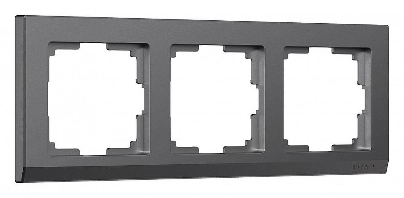 Рамка на 3 поста Werkel Stark (графит матовый) W0031864 цвет Графит