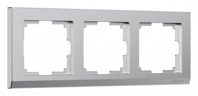 Рамка на 3 поста Werkel Stark (серебряный матовый) W0031865 цвет Серебро