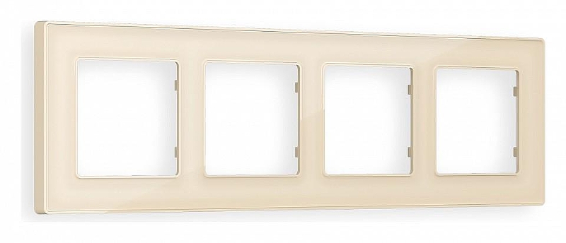 Рамка на 4 поста Ambrella Volt Arctic AF580304 цвет Бежевый
