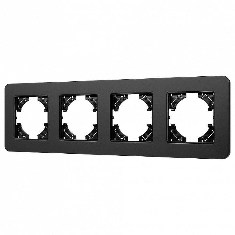 Рамка на 4 поста Arlight AKIRY 049744 цвет Черный