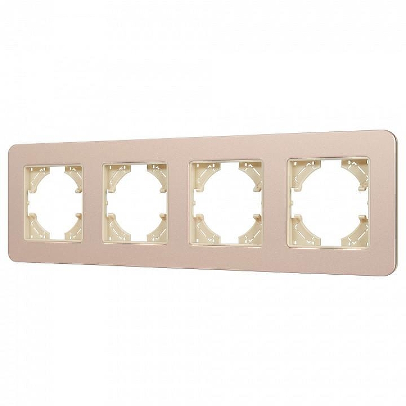 Рамка на 4 поста Arlight AKIRY 049745 цвет Золото