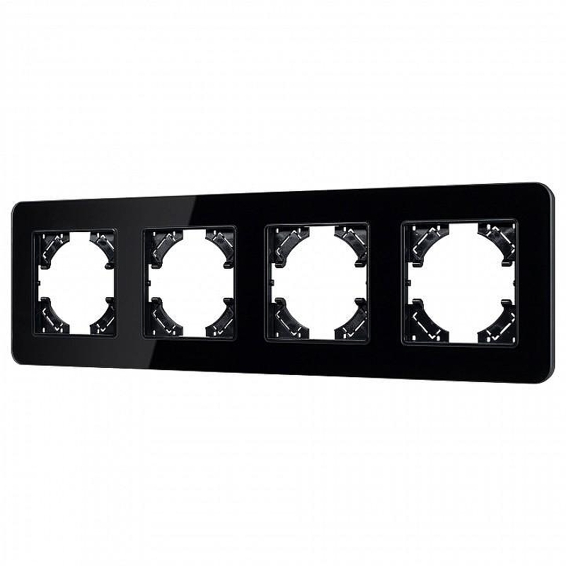 Рамка на 4 поста Arlight OMALI 049701 цвет Черный