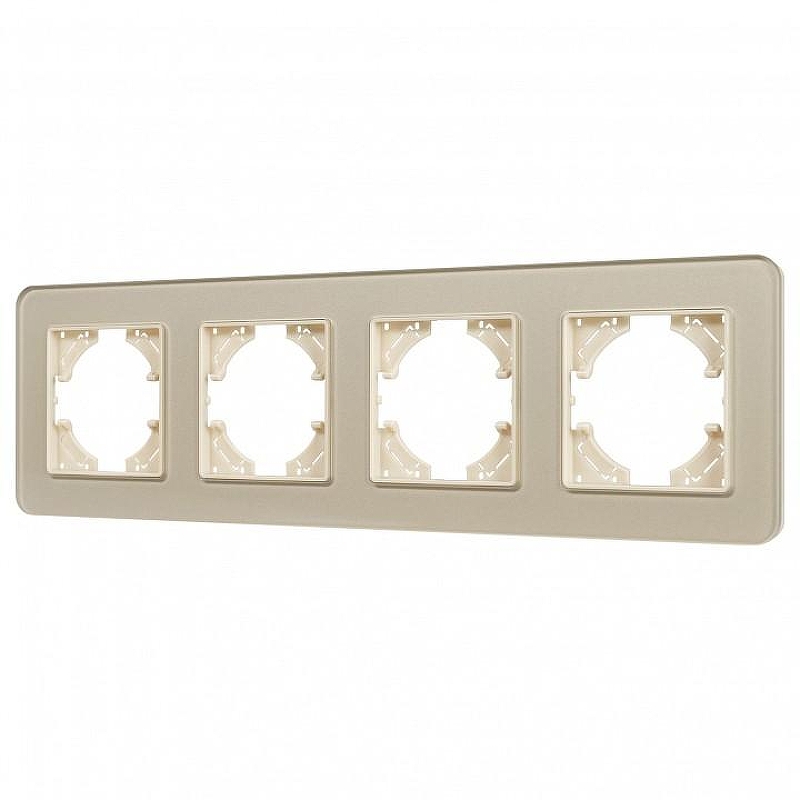 Рамка на 4 поста Arlight OMALI 049703 цвет Золото
