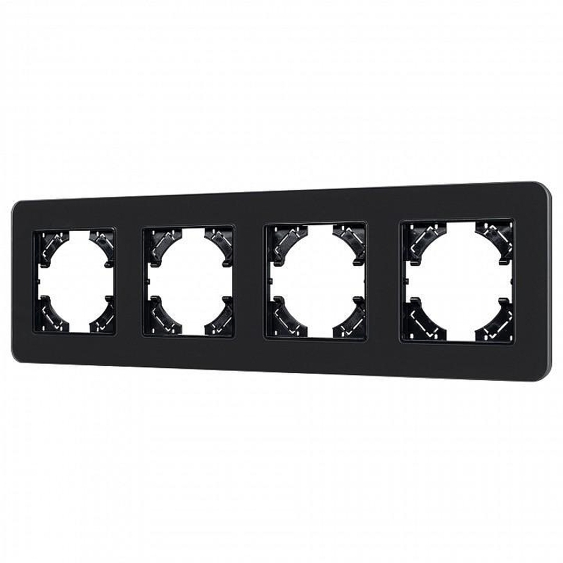 Рамка на 4 поста Arlight OMALI 049717 цвет Черный
