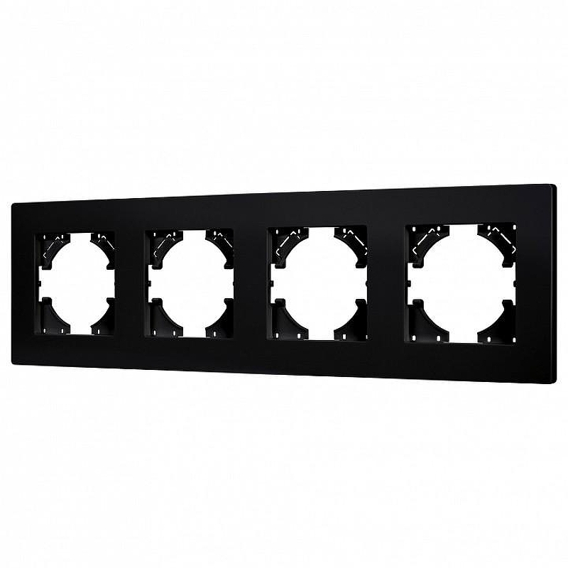 Рамка на 4 поста Arlight PERIO 049759 цвет Черный