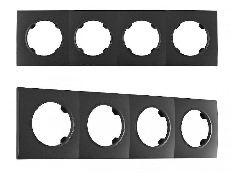 Рамка на 4 поста Arte Milano am-502.04 502.04-4.black цвет Черный