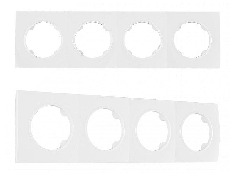Рамка на 4 поста Arte Milano am-502.04 502.04-4.white цвет Белый