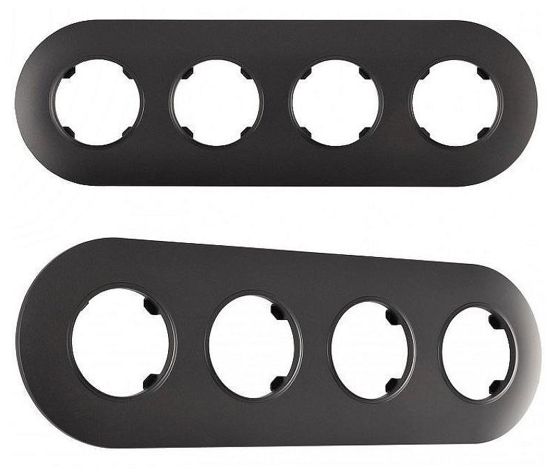Рамка на 4 поста Arte Milano am-502.08 502.08-4.black цвет Черный
