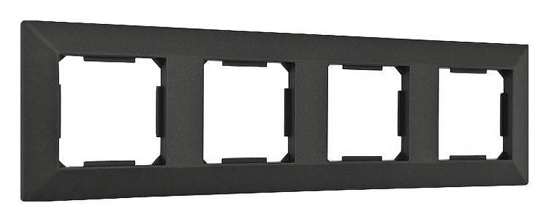 Рамка на 4 поста Arte Milano am-503.03 503.03-4.black цвет Черный