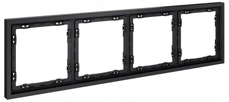 Рамка на 4 поста Voltum S70 VLS100407 цвет Графит