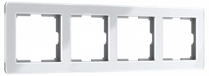 Рамка на 4 поста Werkel Acrylic (белый) W0042701 цвет Белый