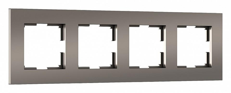 Рамка на 4 поста Werkel Slab (бронза софт) W0042963 цвет Бронза