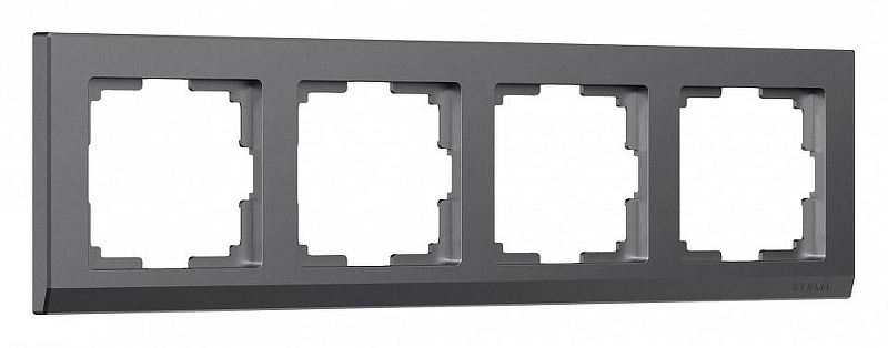 Рамка на 4 поста Werkel Stark (графит матовый) W0041864 цвет Графит