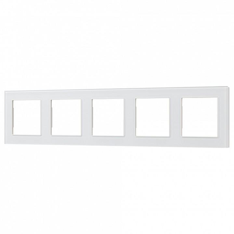 Рамка на 5 постов Arlight GLARE 043805 цвет Белый
