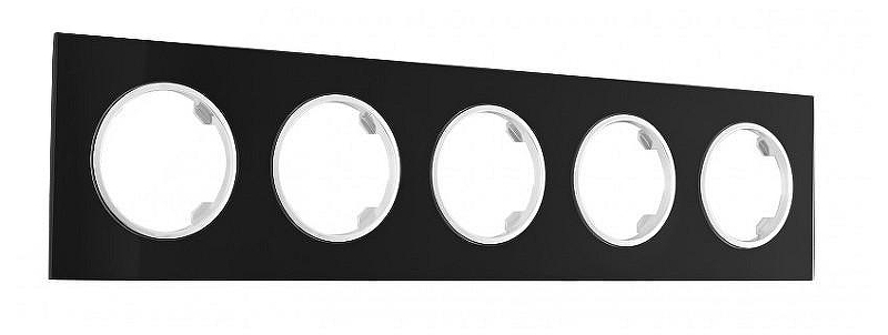 Рамка на 5 постов Arte Milano am-502.01 502.01-5.black цвет Черный