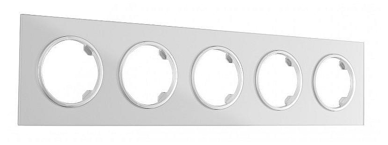 Рамка на 5 постов Arte Milano am-502.01 502.01-5.silver цвет Серебро