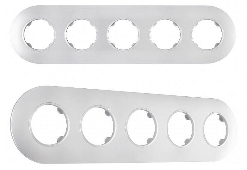 Рамка на 5 постов Arte Milano am-502.08 502.08-5.silver цвет Серебро