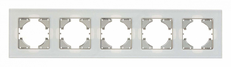 Рамка на 5 постов Gusi Electric UGRA С1150-030 цвет Белый