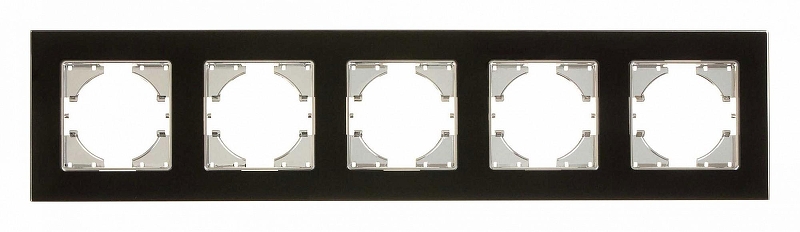 Рамка на 5 постов Gusi Electric UGRA С1150-031 цвет Черный