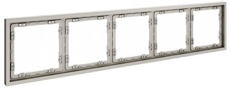 Рамка на 5 постов Voltum S70 VLS100503 цвет Серый